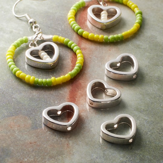 12 Packs: 6 ct. (72 total) Heart Bead Frames by Bead Landing